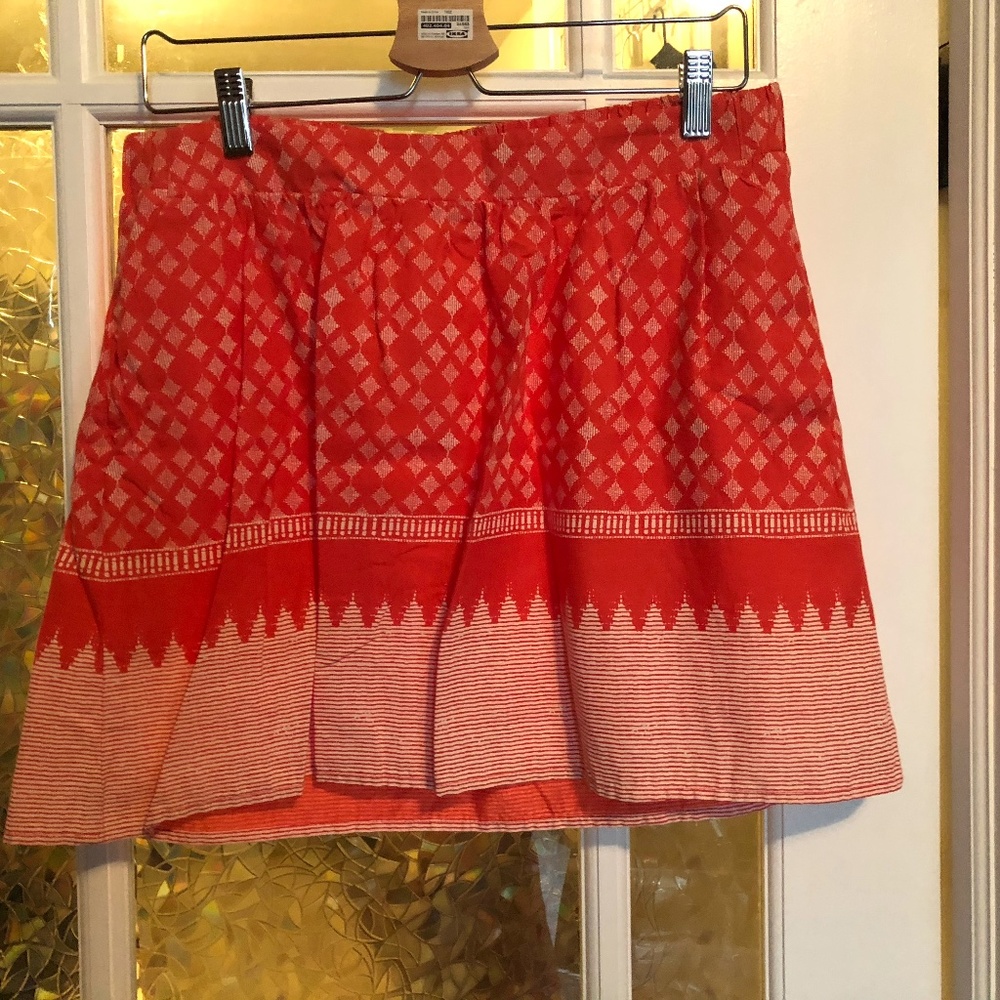 NWT Old Navy orange printed mini skirt M